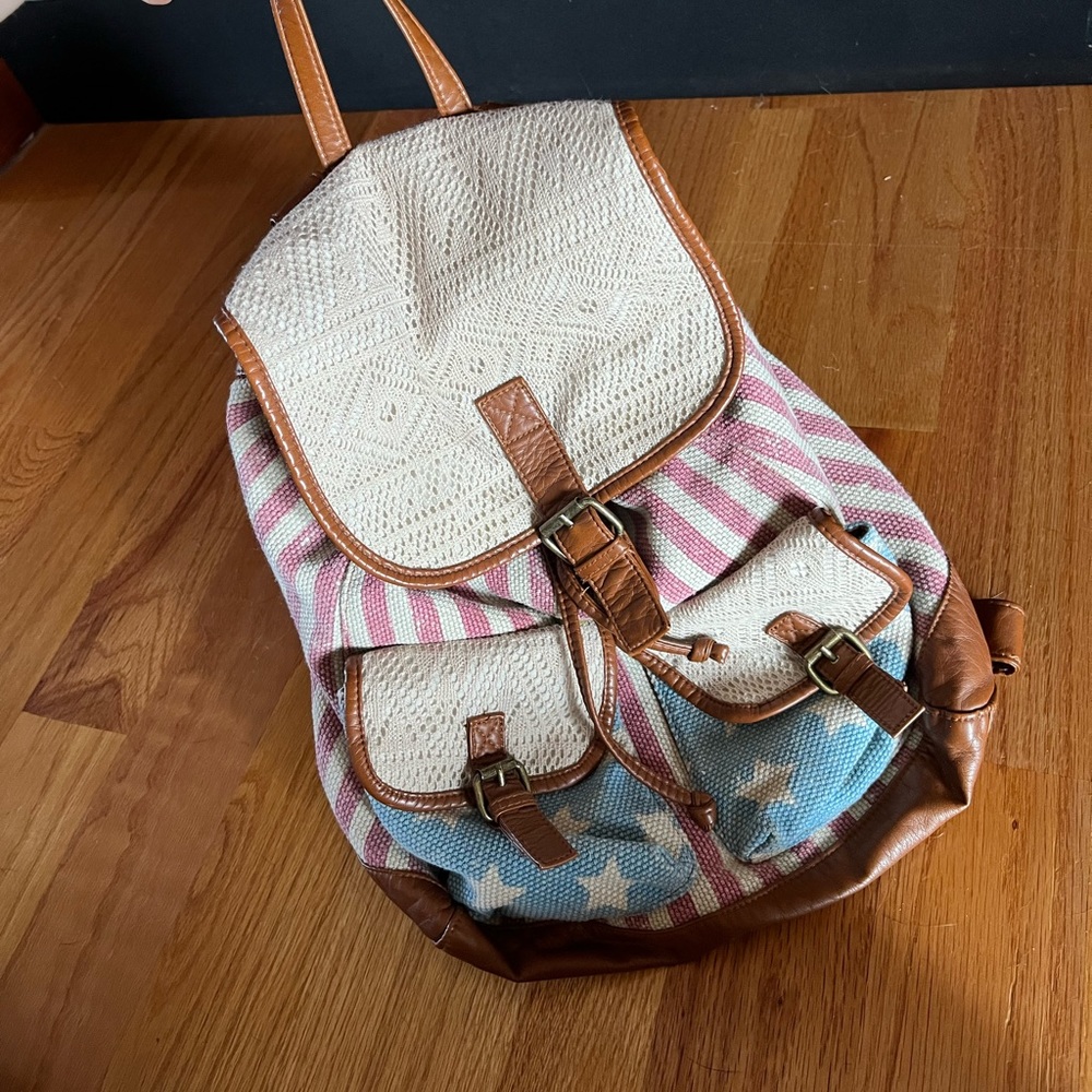 American flag backpack